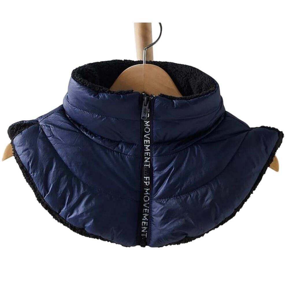 Free People Movement White Out Neck Warmer Navy NWT - Picture 2 of 4